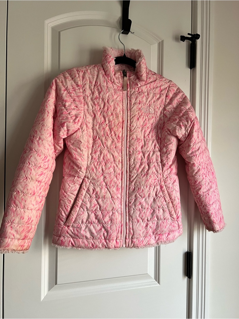 The North Face Girls' Pink Quilted Puffer Jacket